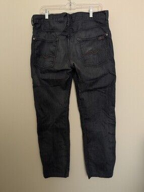 7 For All Mankind The Straight Men’s Jeans Size 33 dark blue-black/charcoal
